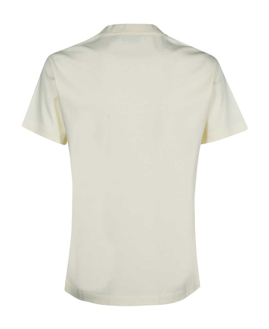Lanvin T-shirt With Round Neck And Short Sleeves In White
