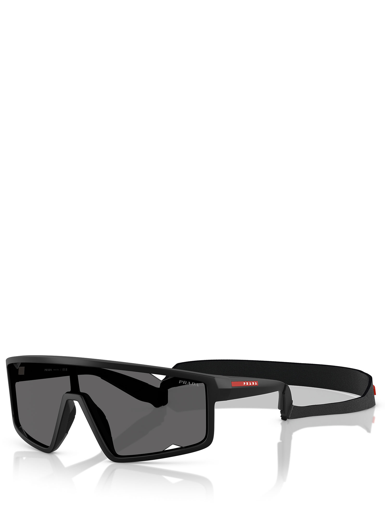 Prada Ps A03s 141mm Rectangular Sunglasses In Black