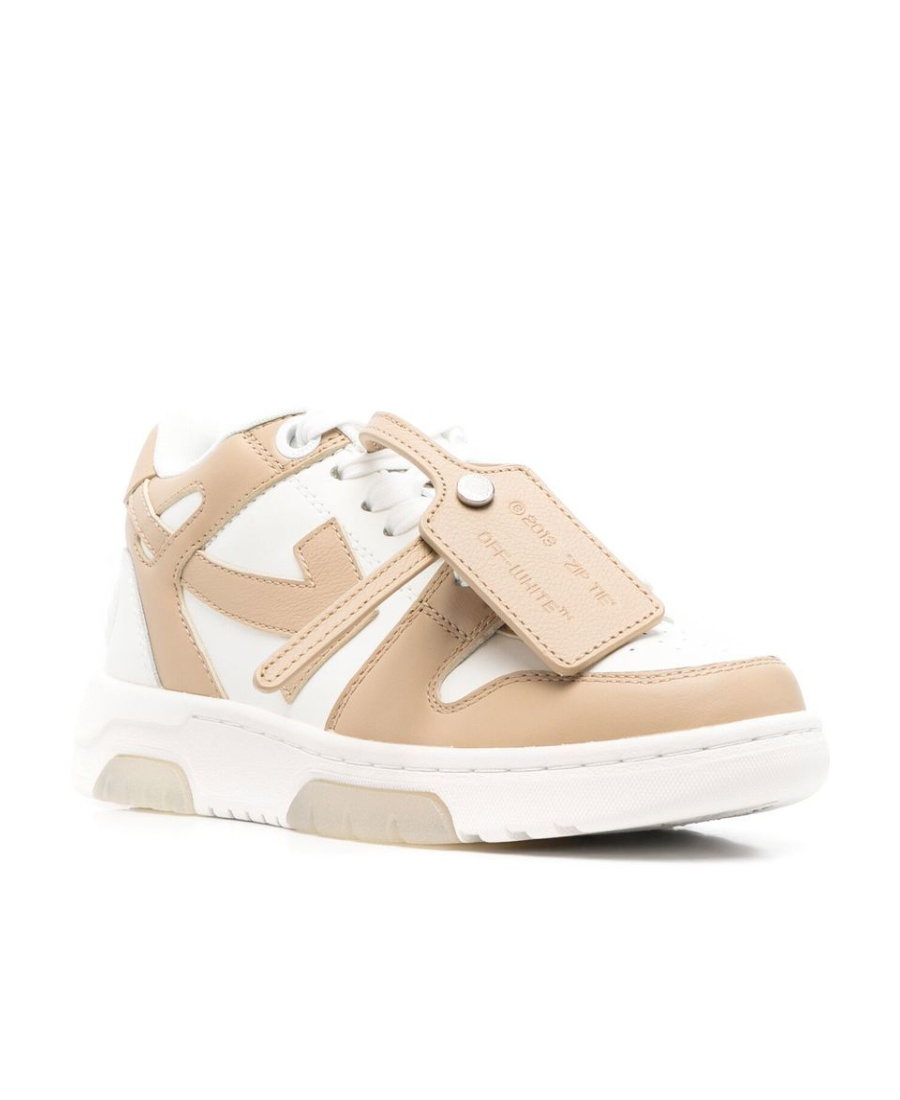 Off-white Out Of Office Low-top Sneakers In Nude