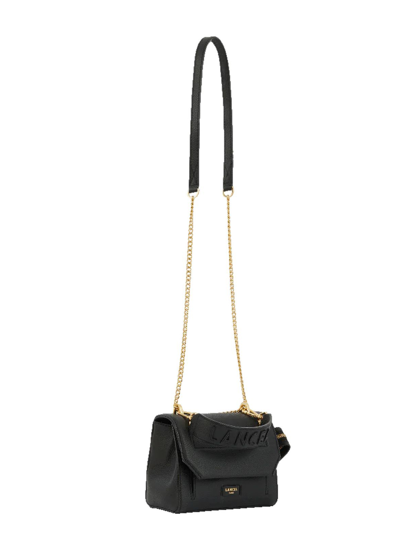 Lancel Ninon De Chain Linked Shoulder Bag In Black