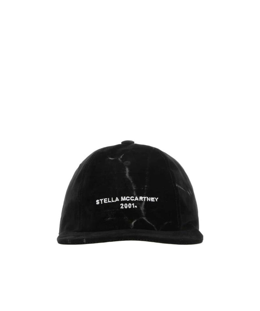 Stella Mccartney Logo Embroidered Baseball Cap In Black