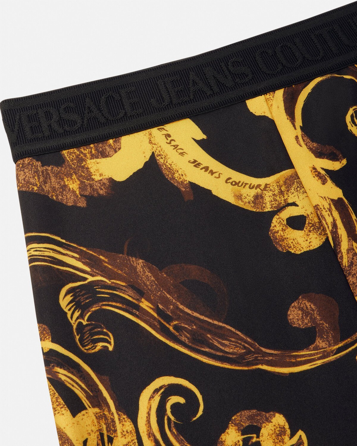 Versace Jeans Baroque-print Elasticated Leggings In Multicolor