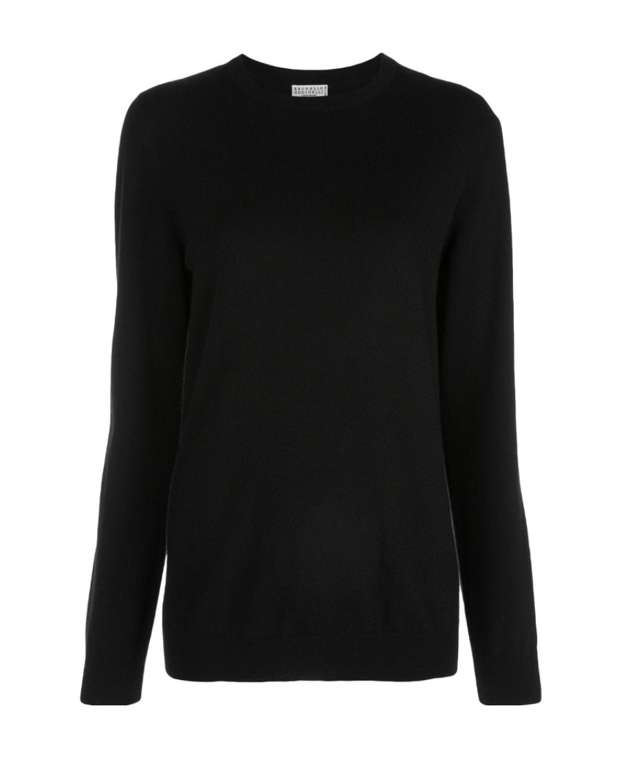Brunello Cucinelli Logo Pullover In Black