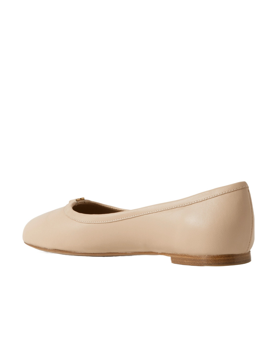 Chloé Marcie Logo Ballet Shoes In Nude