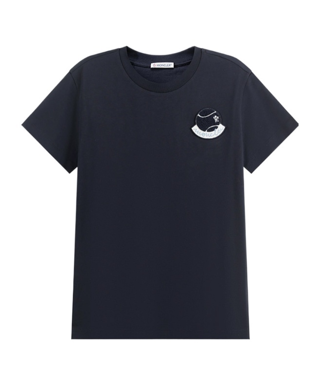 Moncler Short-sleeved T-shirt In Blue