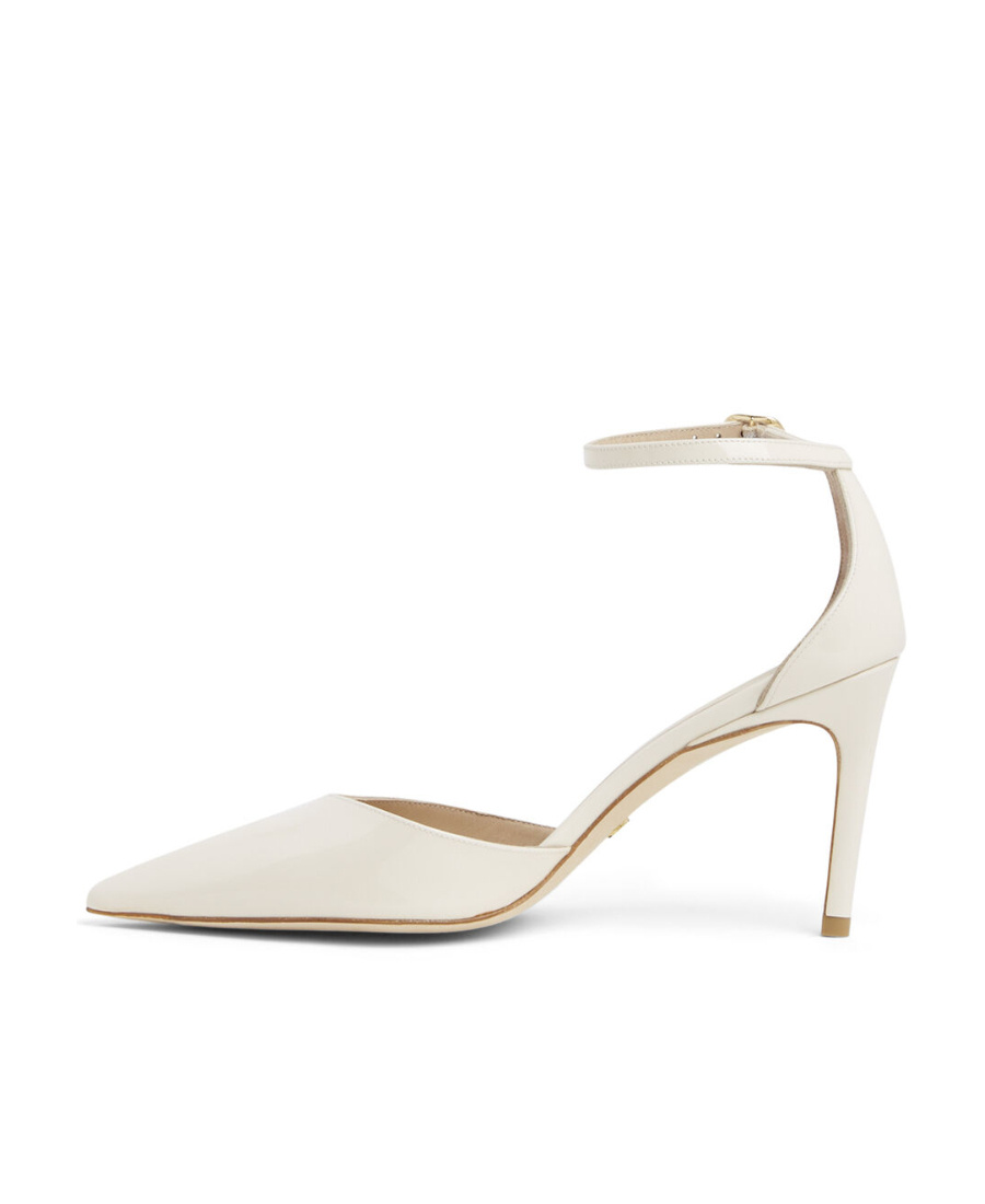 Stuart Weitzman Stuart 85mm Pointed-toe Pumps In White