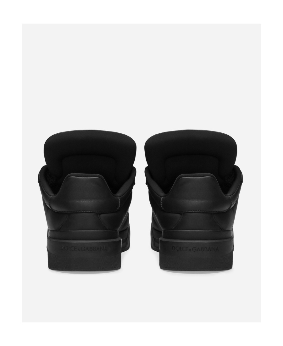 Dolce & Gabbana Snk Man Sneakers Black Size 9 Lambskin In Black