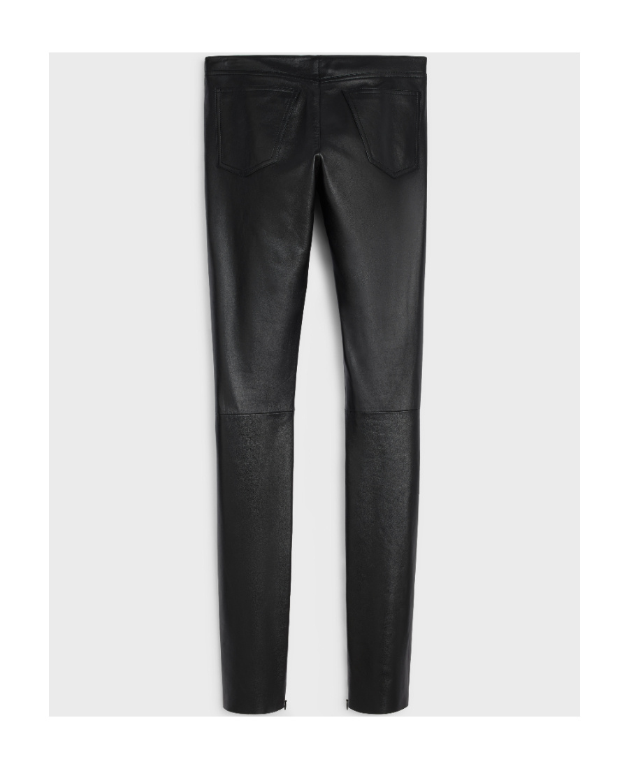 Celine Press Button Details Casual Pants In Black