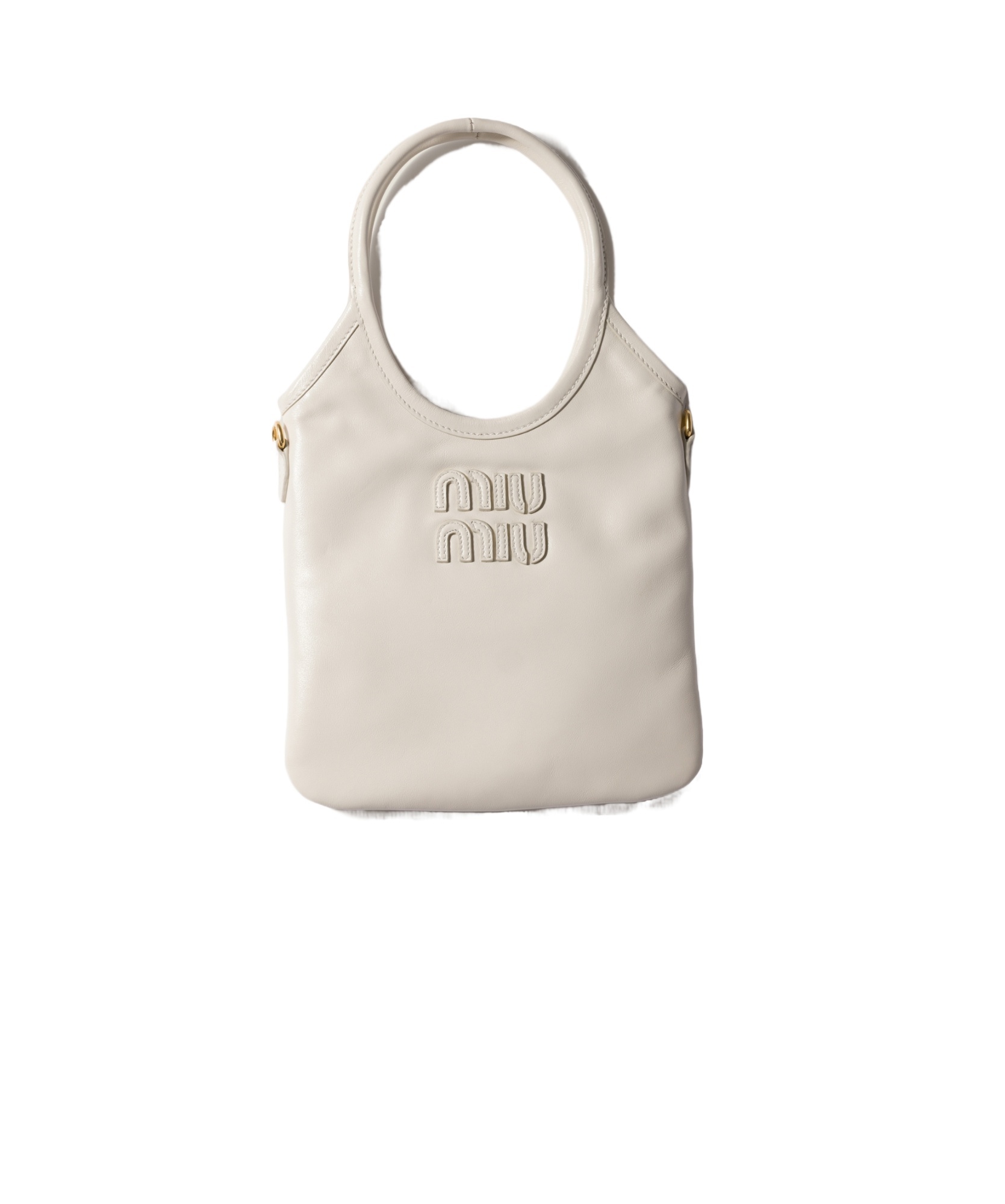 Miu Miu Ivy Shoulder Bag In White