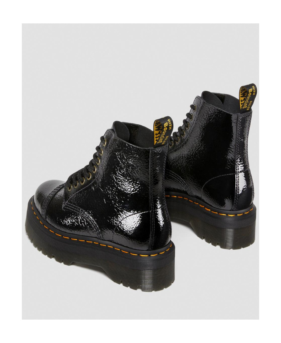 Dr. Martens' Sinclair Wild Croc Leather Boots In Black