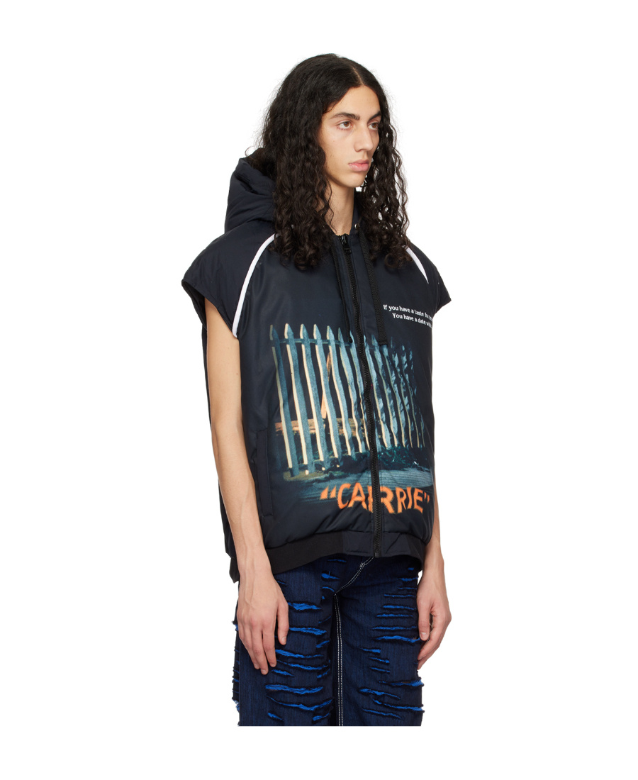 Jw Anderson Carrie Padded Vest In Green