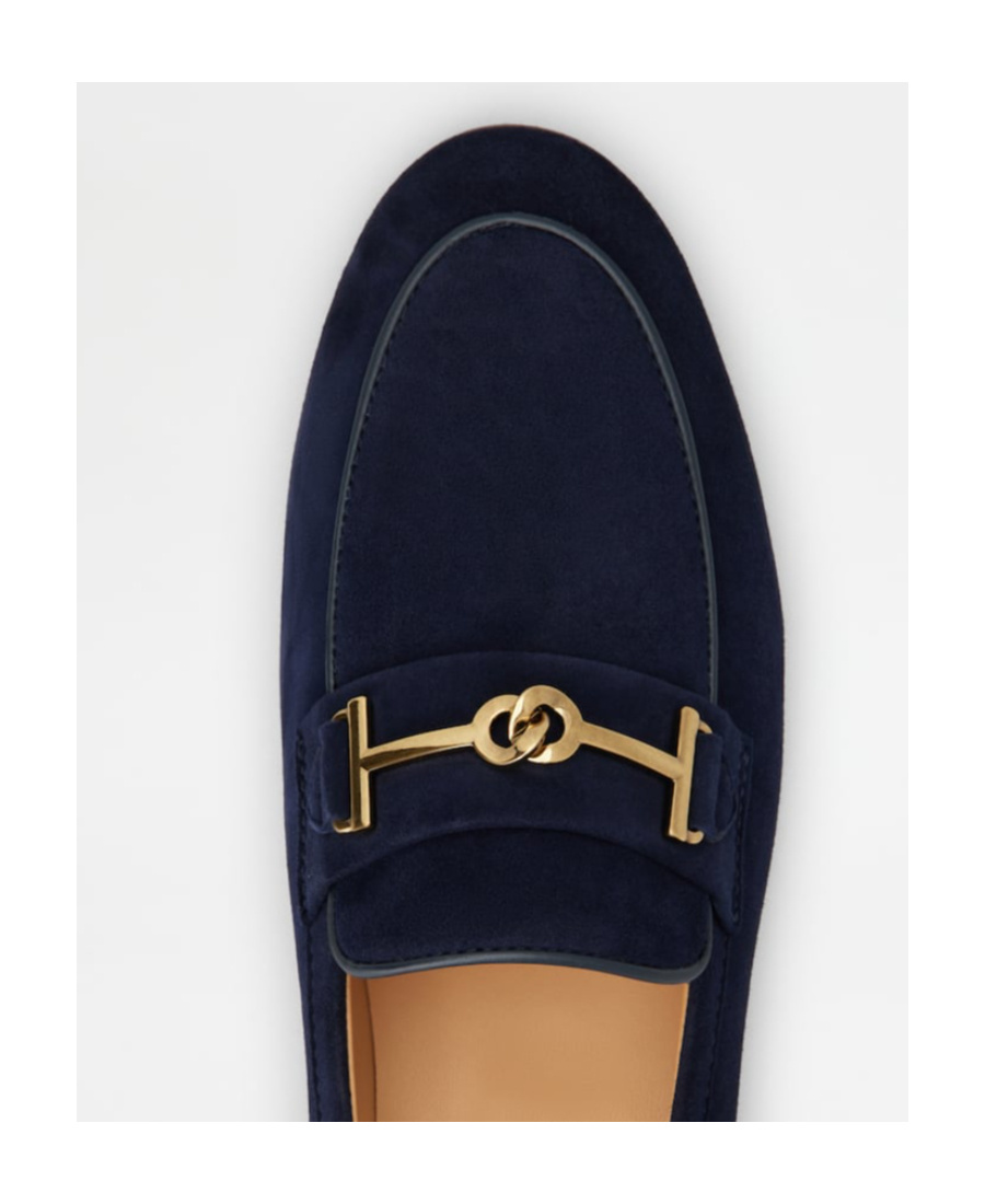 Tod's Logo-plaque Leather Loafers In Black