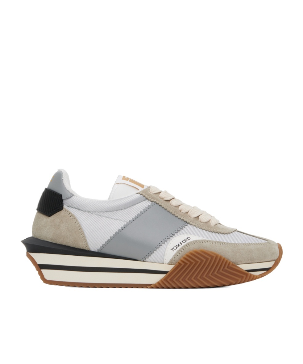 Tom Ford James Chunky Platform Sneakers In White