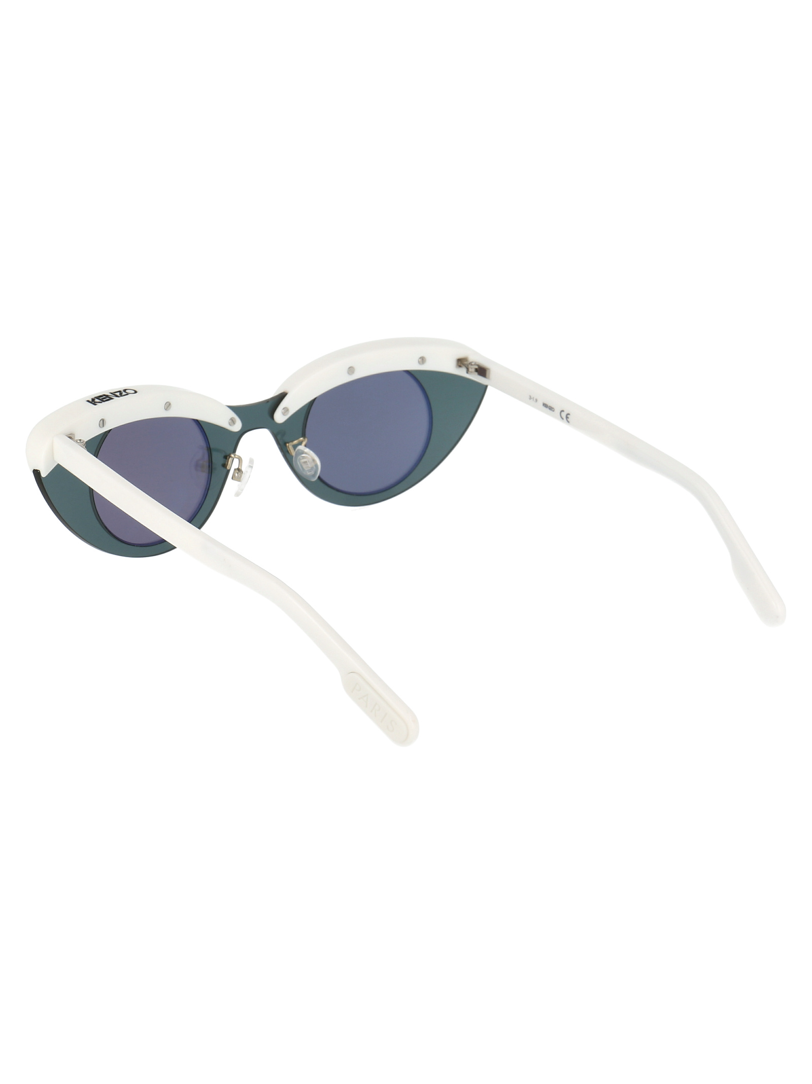 Kenzo Logo Sunglasses In White