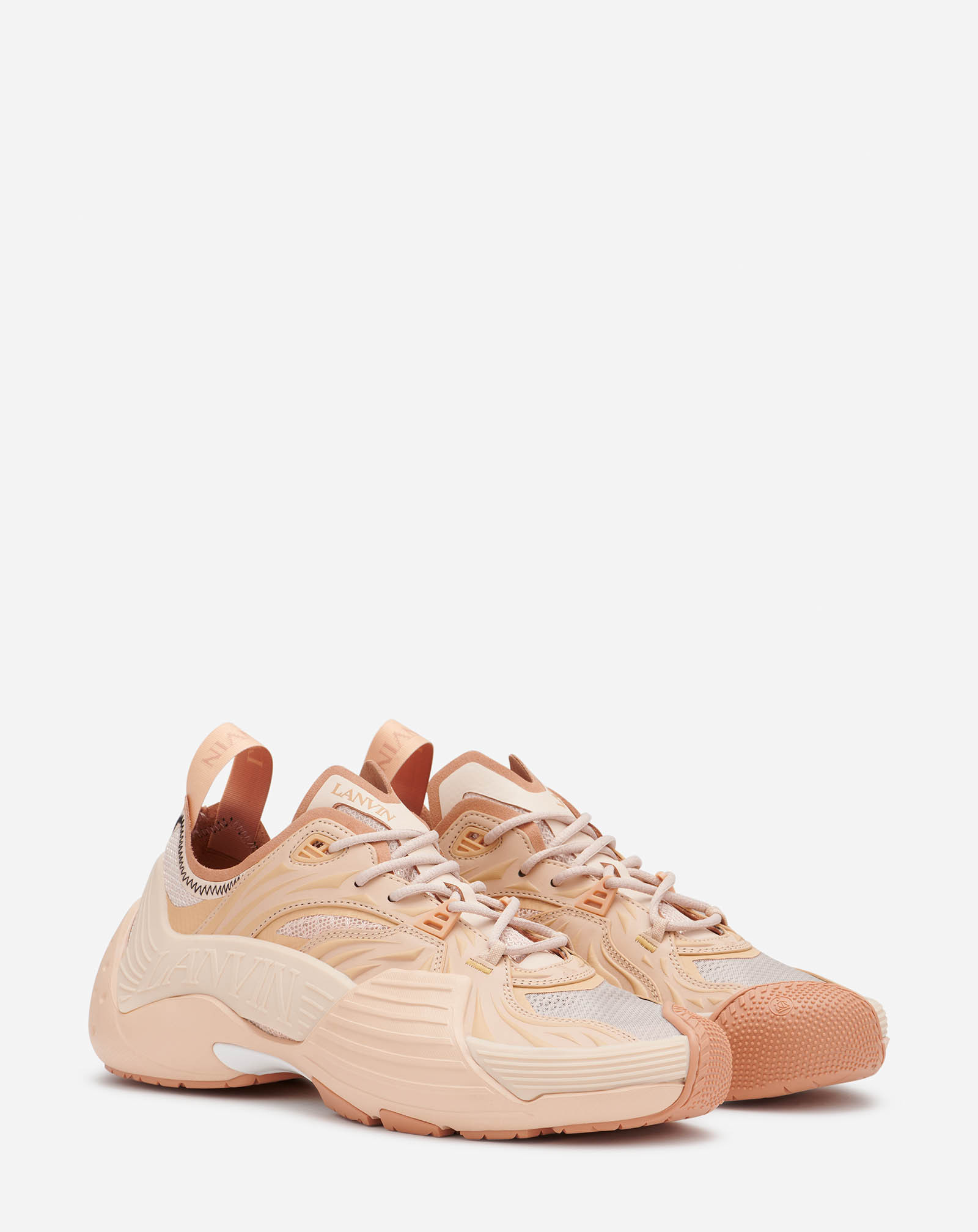 Lanvin Flash-x Low-top Sneakers In Nude