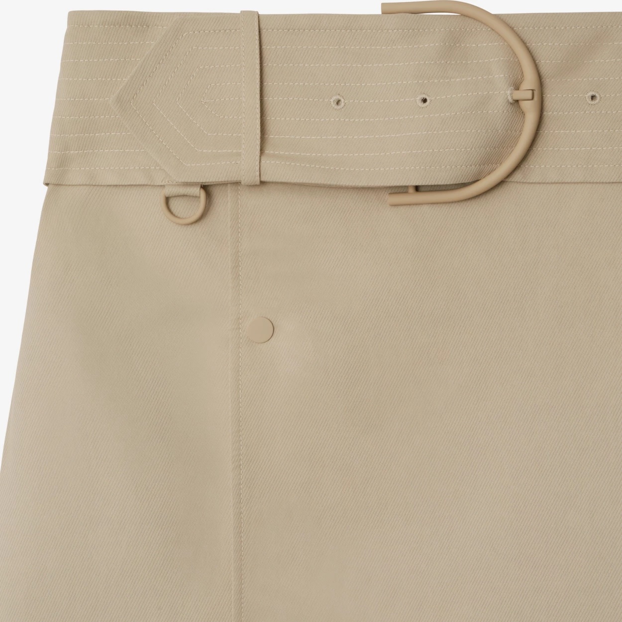 Burberry Paper Fibre And Viscosa Skirt In Nude