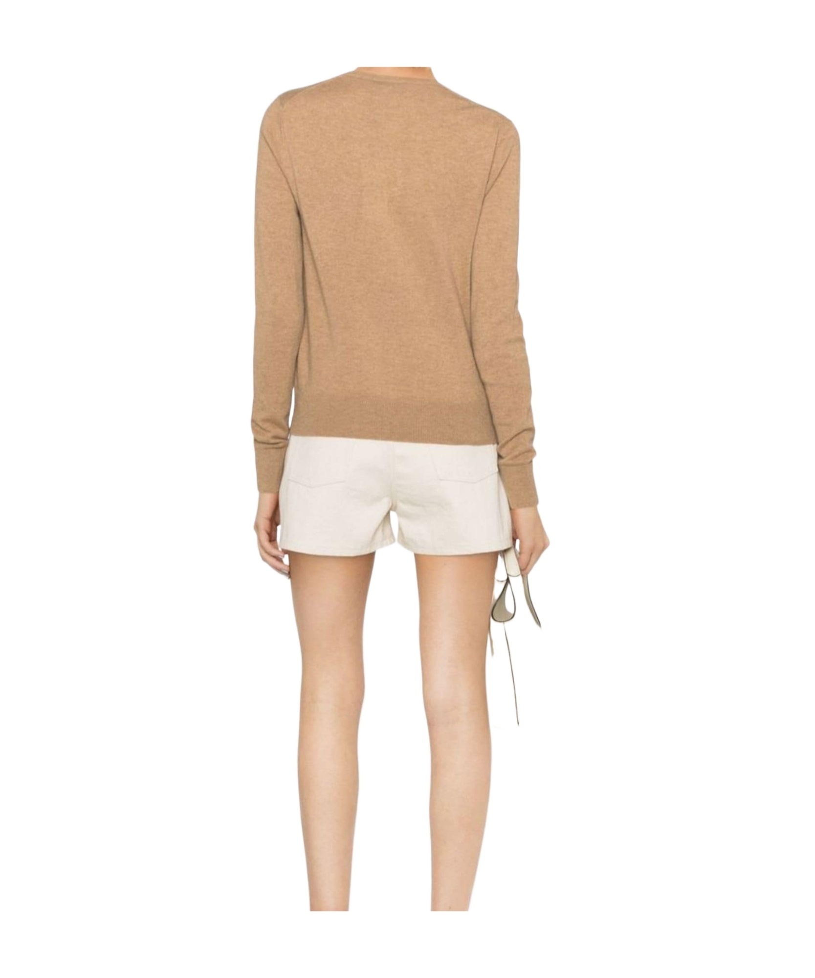 Ralph Lauren Buttoned-up Cashmere Cardigan In Camel