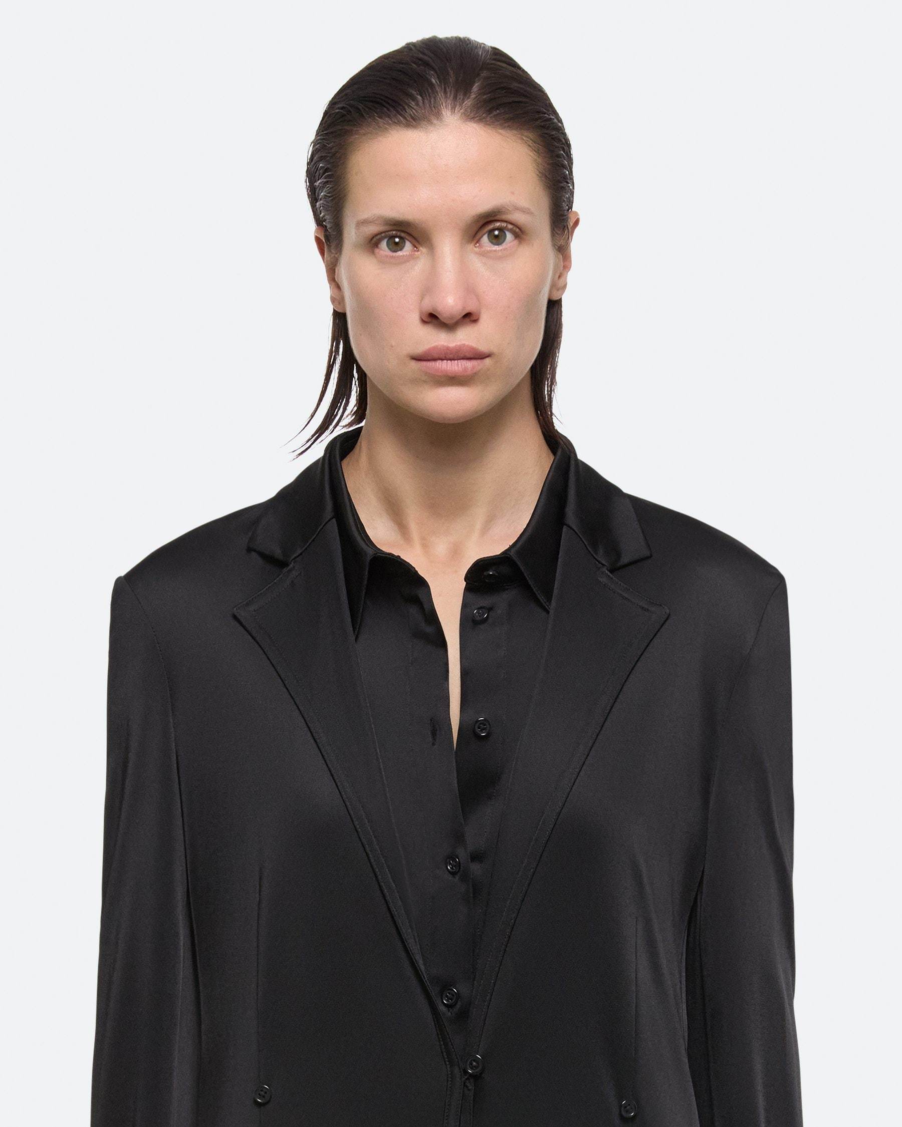 Helmut Lang Long-sleeved Windbreaker In Black
