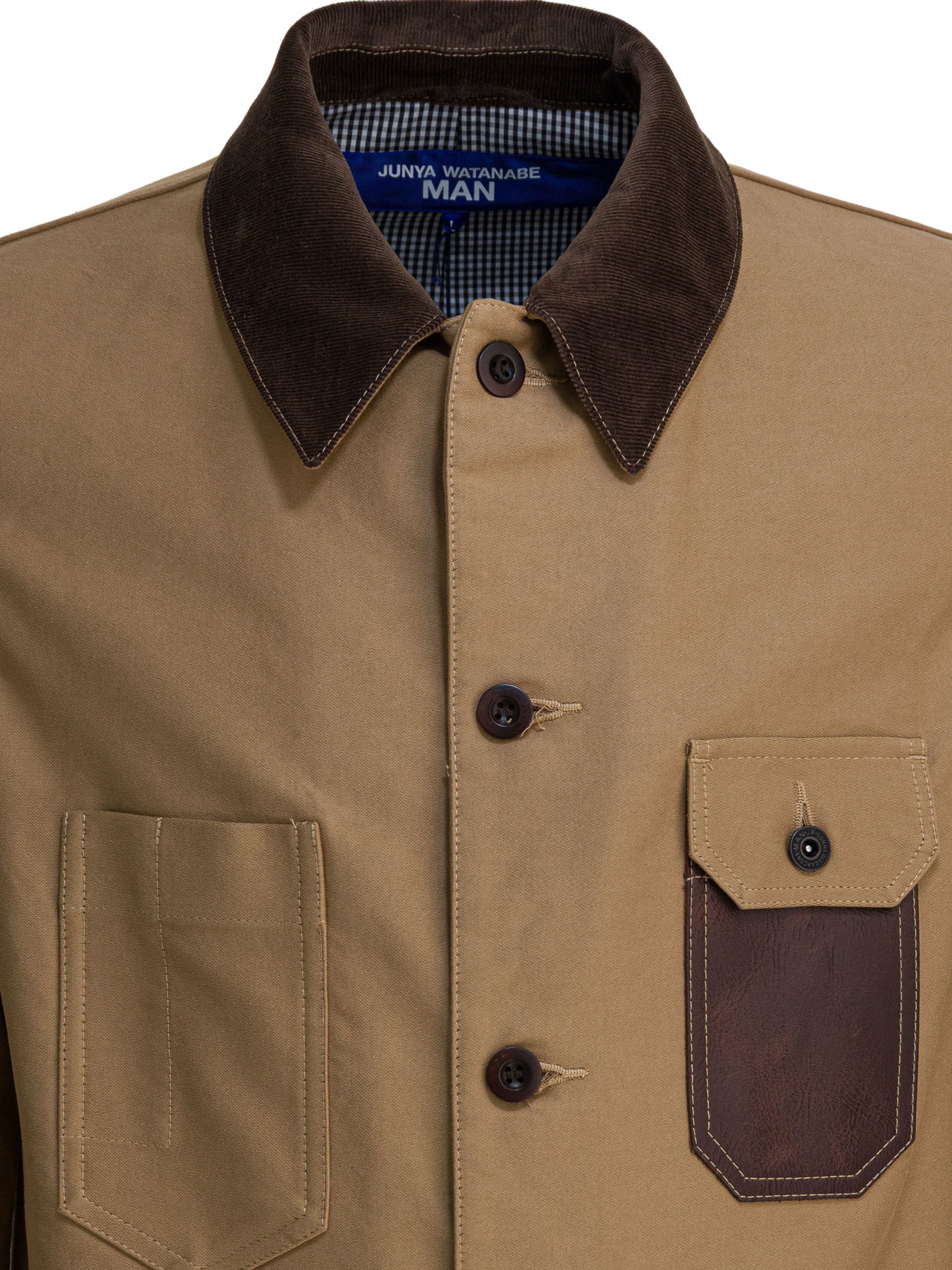 Junya Watanabe Button-down Long-sleeved Casual Jacket In Brown