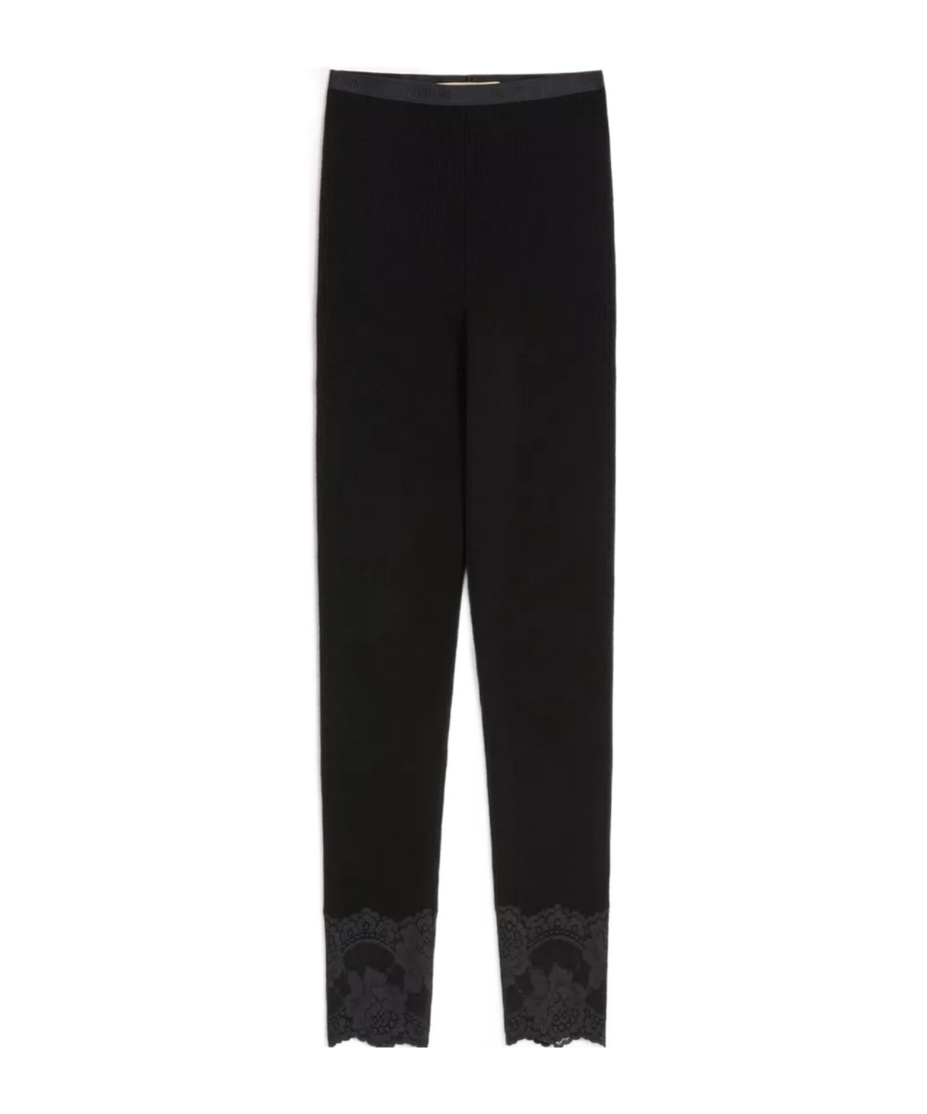 Valentino Cashmere Leggings In Black