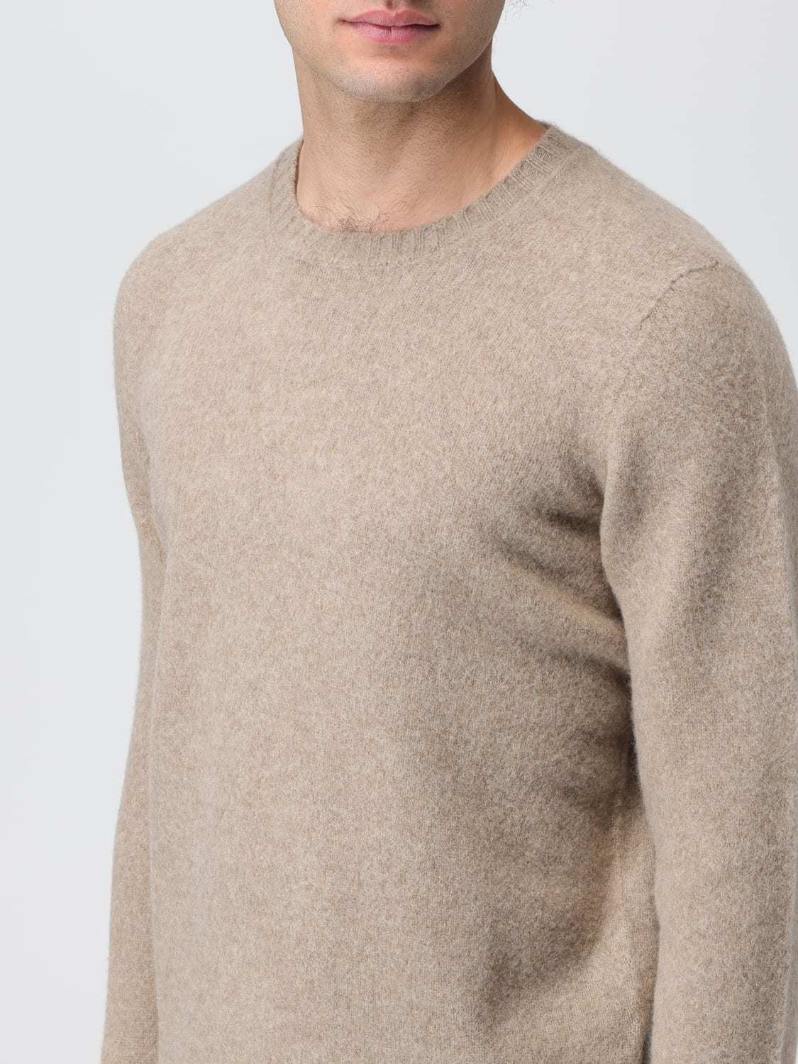 Drumohr Round Neck Pullover Sweater In Nude