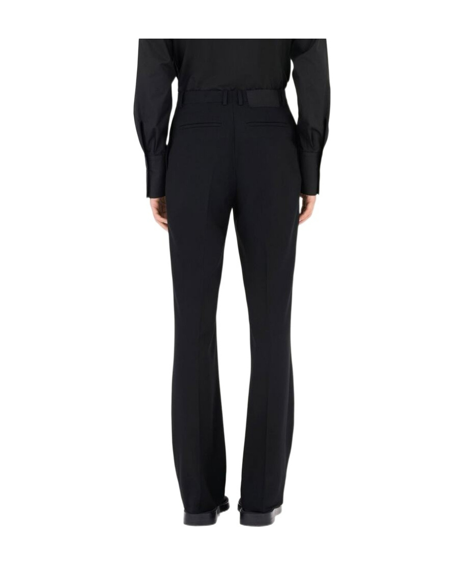 Ferragamo Straight-leg Pleated Trousers In Black