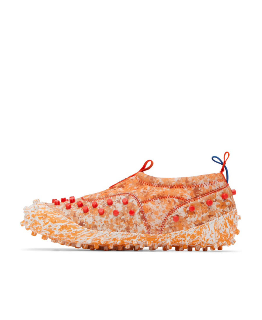 Sunnei Rivet Detail Low-cut Skate Shoes In Nude