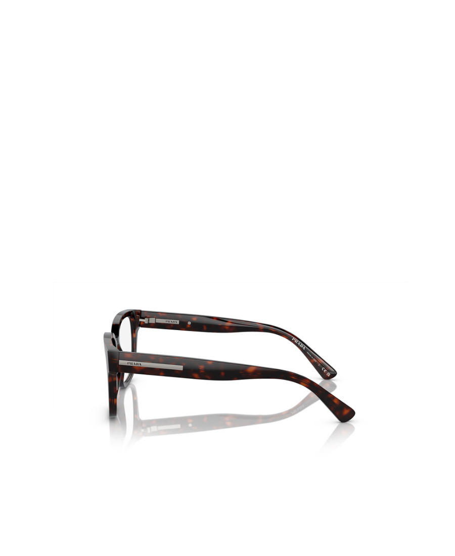 Prada Eyewear Square Frame Glasses In Black