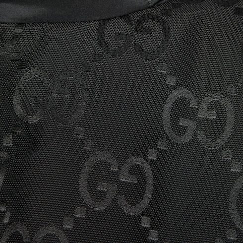 Gucci Gg Supreme Puffer Jacket In Black