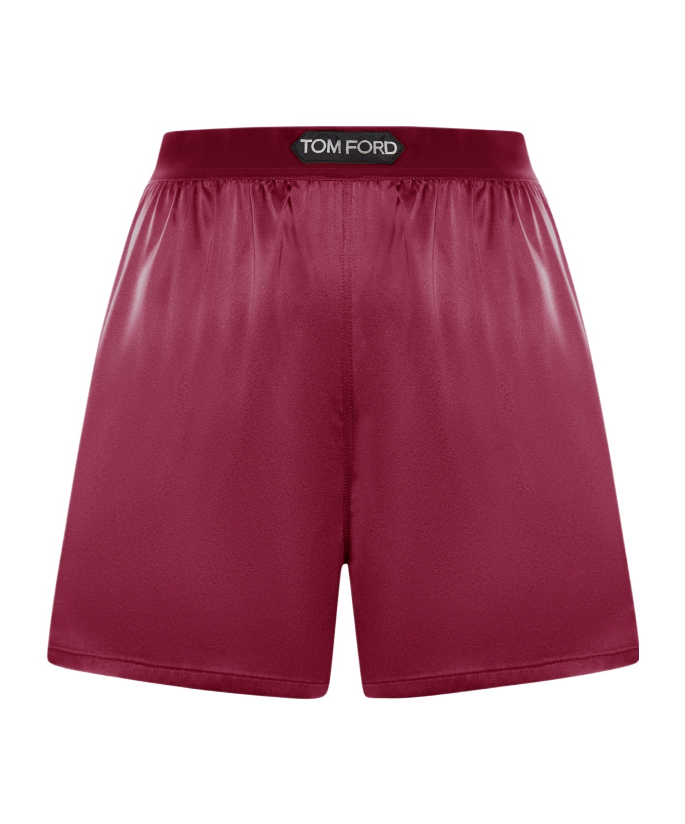 Tom Ford Silk Satin Boxer Shorts With Ruched Detailing