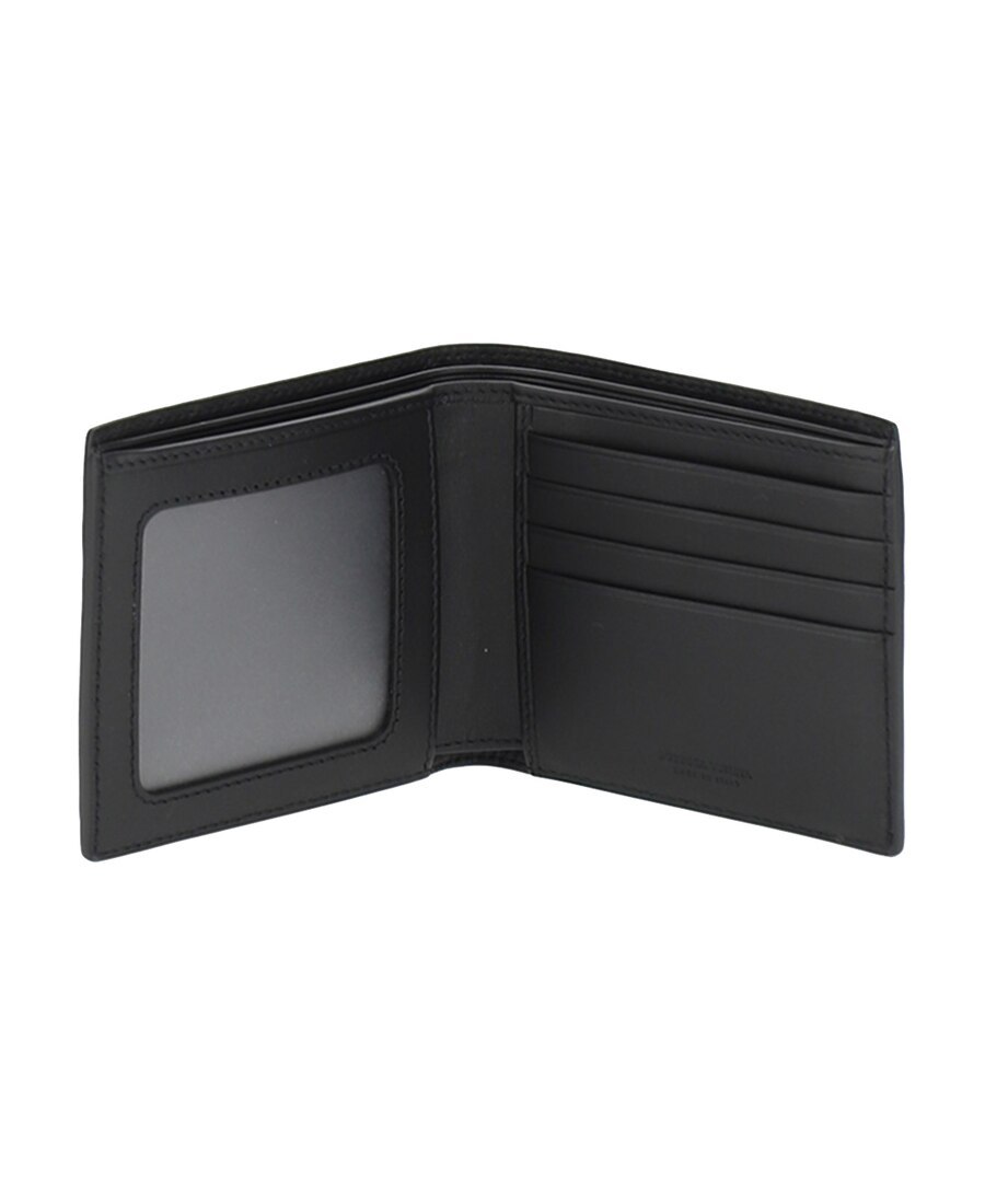 Bottega Veneta Intrecciato Weave Bifold Wallet In Black