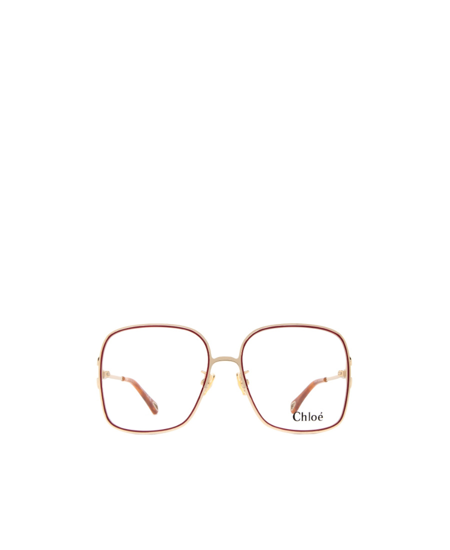Chloé Oversized Square Frame Glasses In Nude