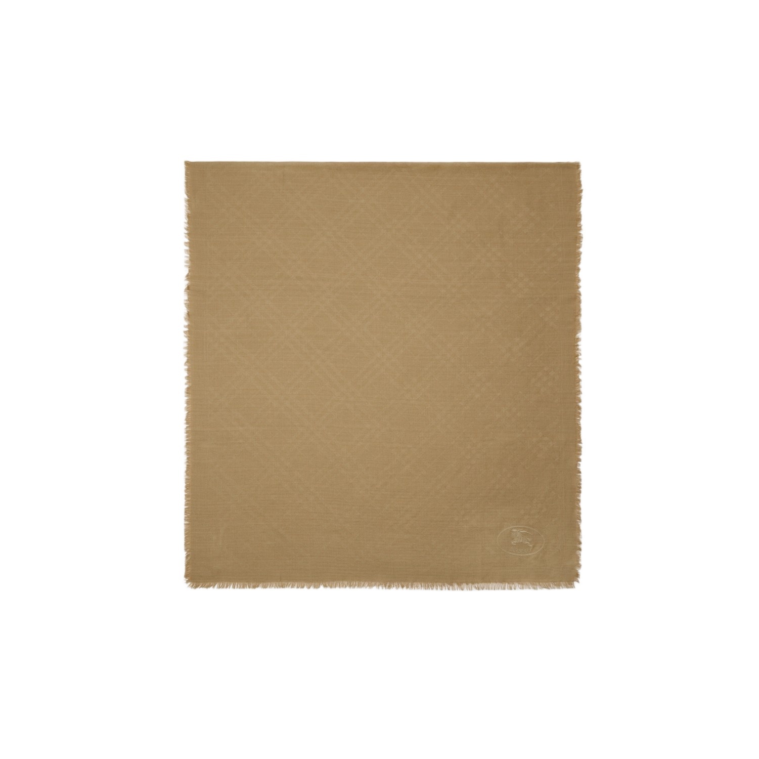 Burberry Wide Check Wool Silk Scarf
