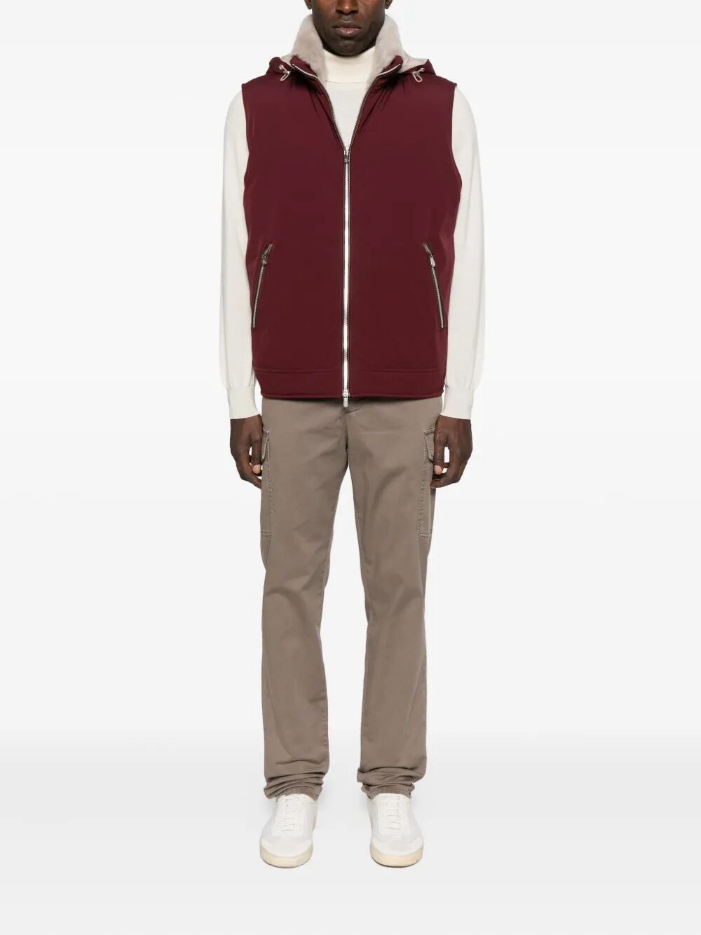Brunello Cucinelli Cargo-pocket Cotton Trousers In Gray