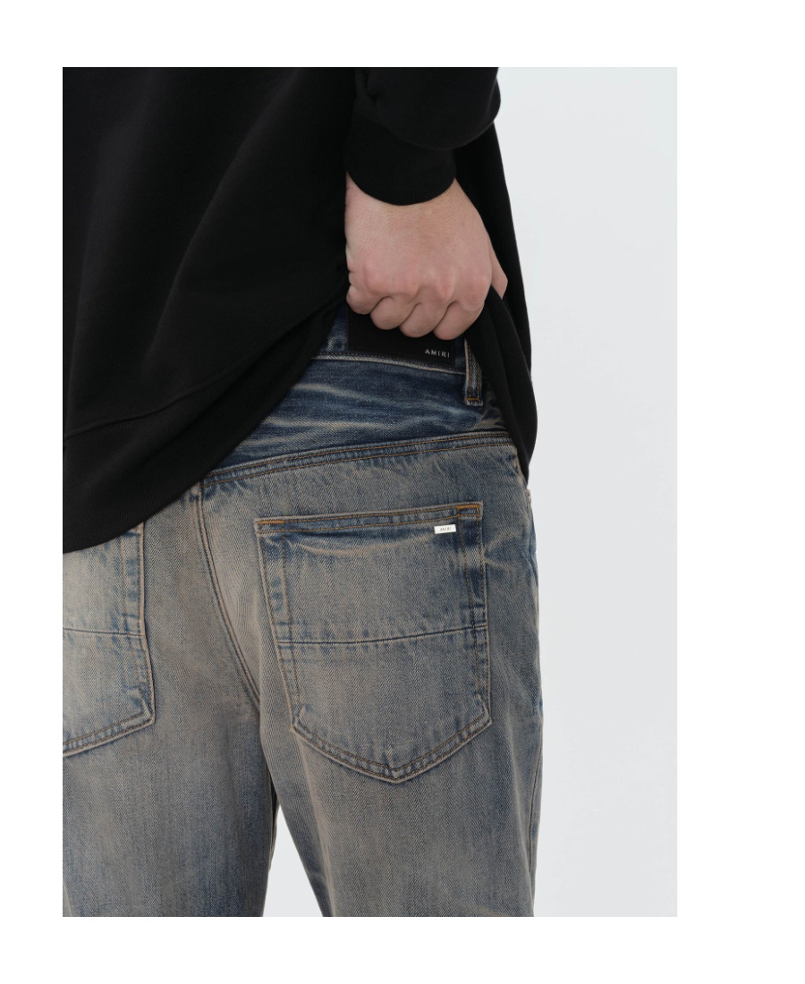 AMIRI RELEASE HEM STRAIGHT-LEG JEANS