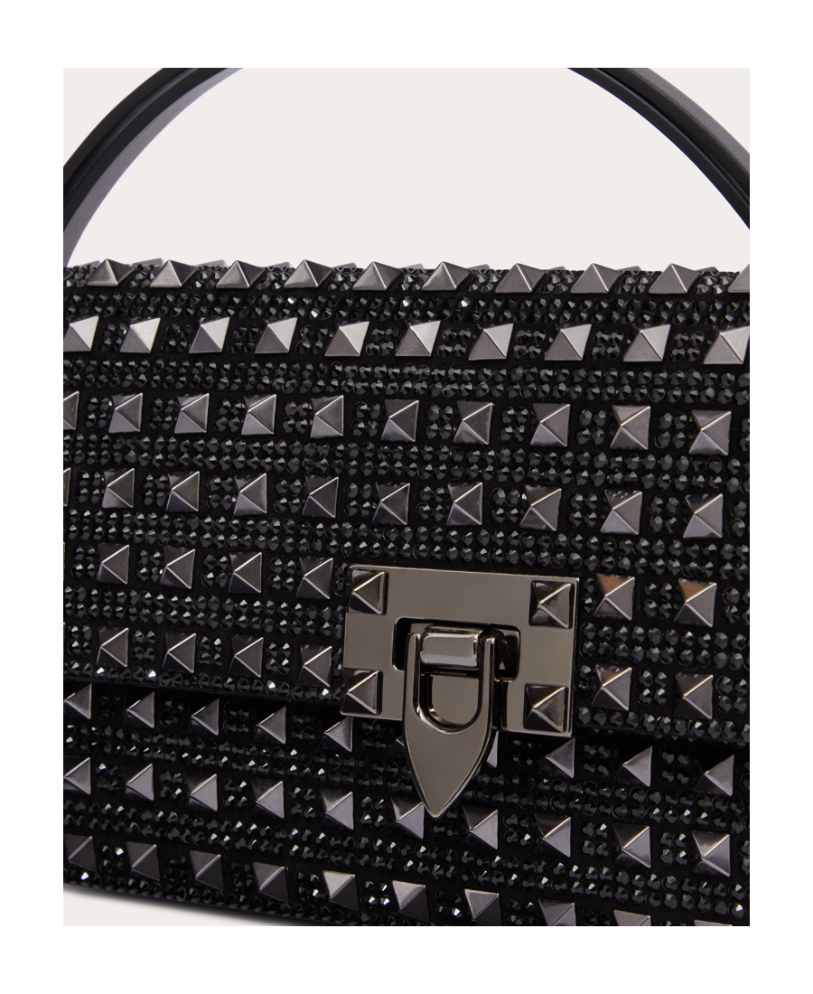 Valentino Rockstud23 East-west Shoulder Bag In Black
