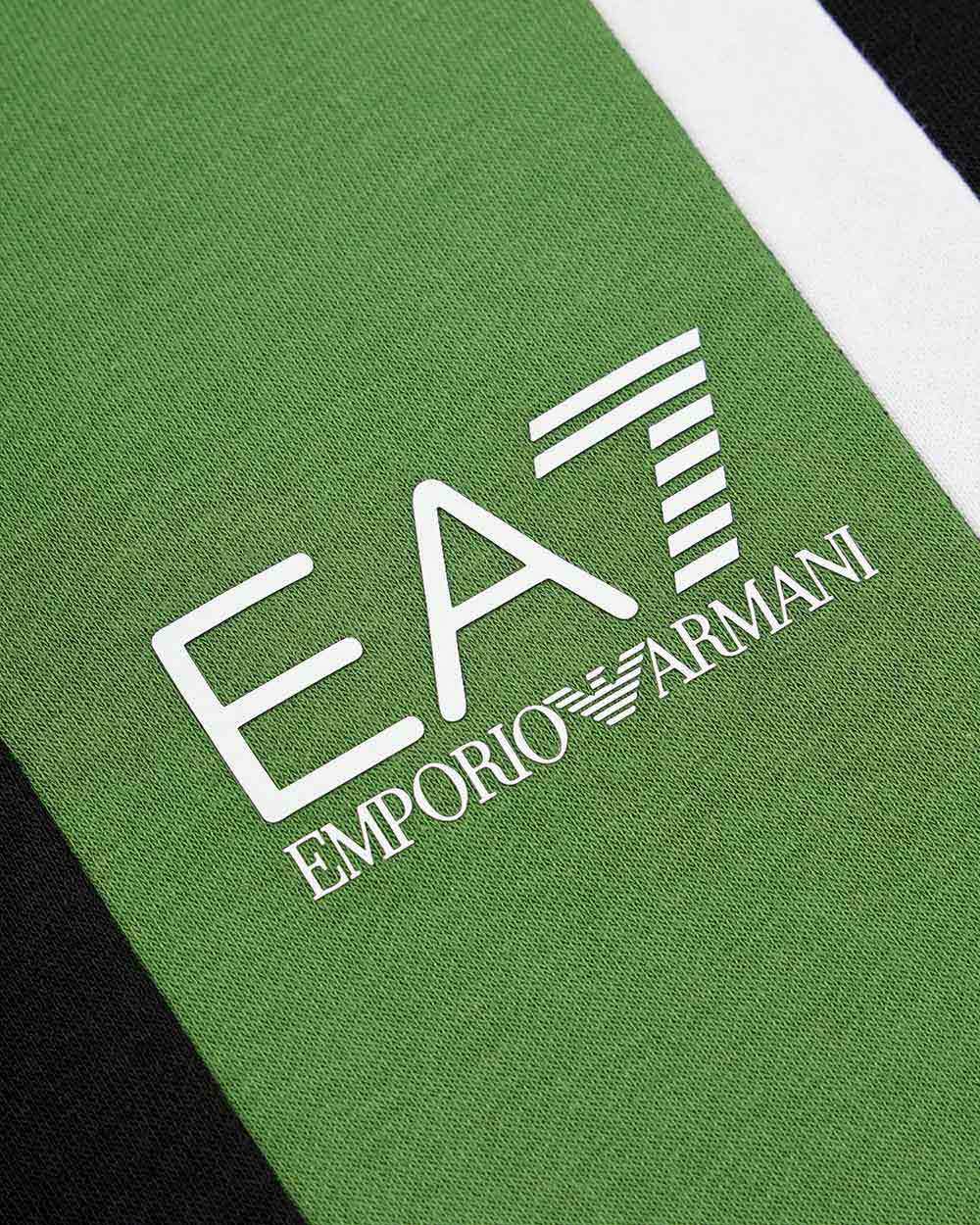 Ea7 Hooded Casual Jacket In Black