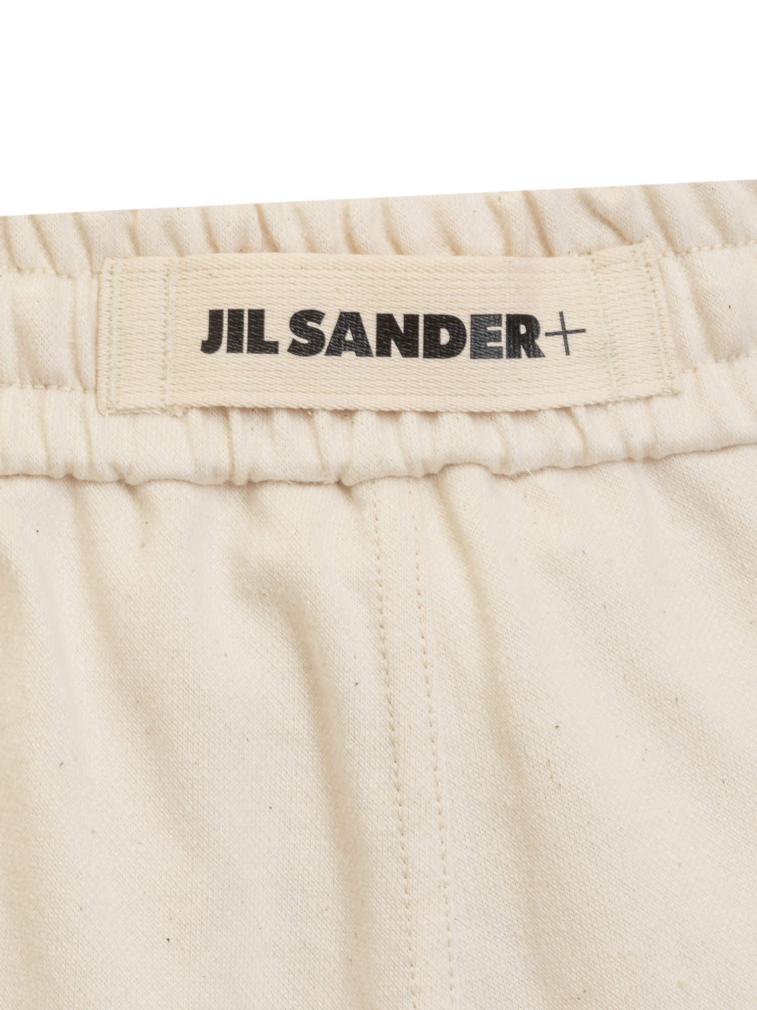 Jil Sander Drawstring-waist Cotton Track Pants In Nude