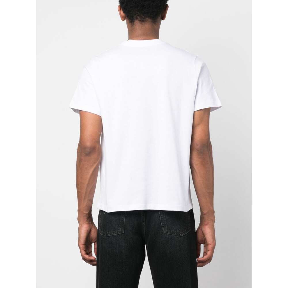 Coperni Crew Neck Short Sleeve Basic Top In White