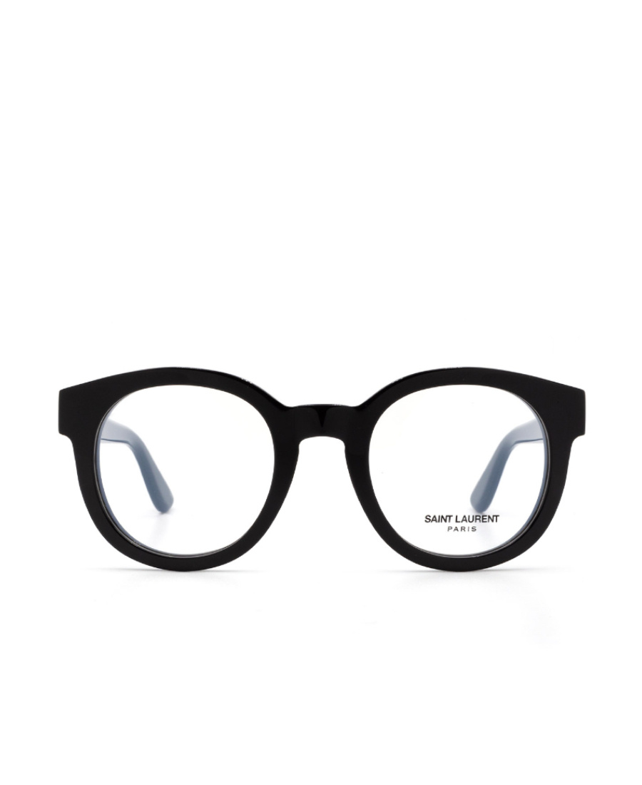 Saint Laurent Black Circular Flat Mirror