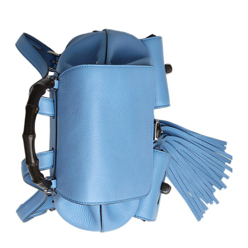 Gucci Grain Logo Backpack In Blue