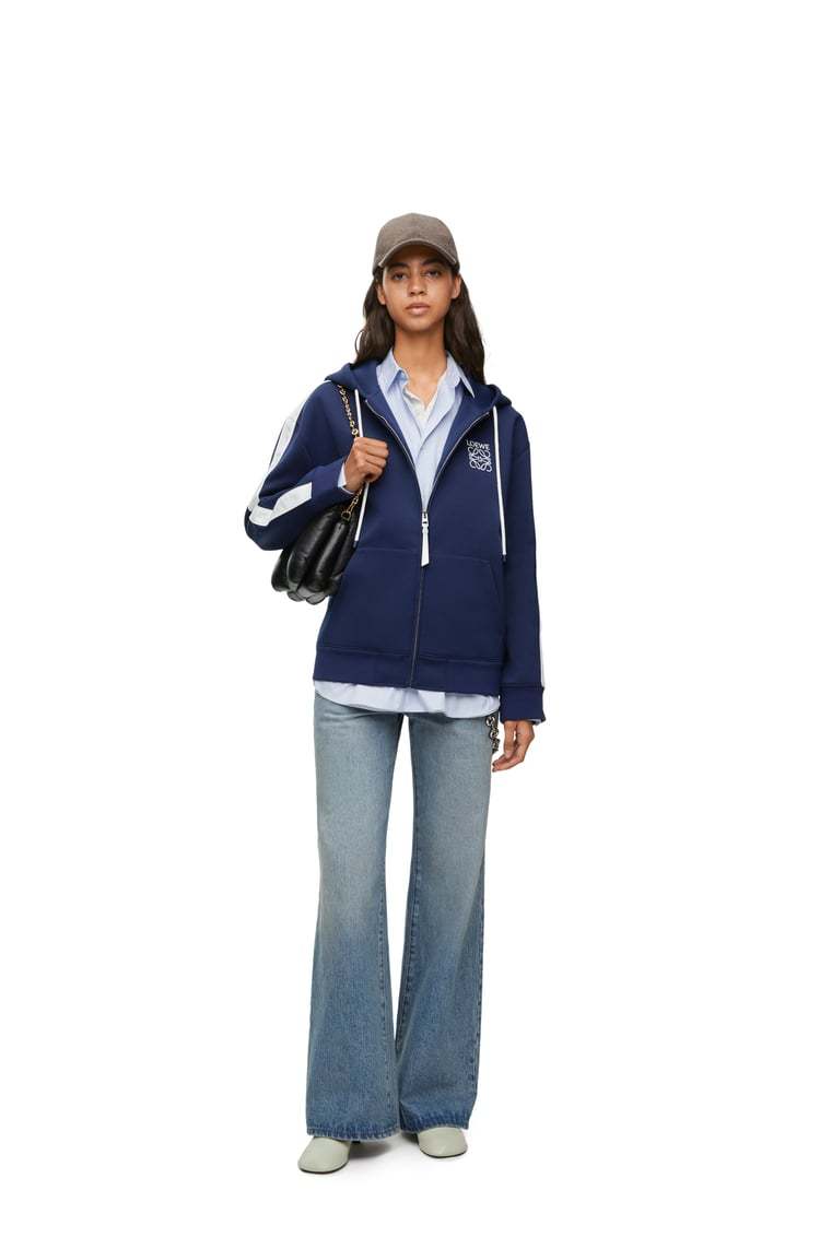 Loewe Hooded Tracksuit Jacket In Technical Jersey