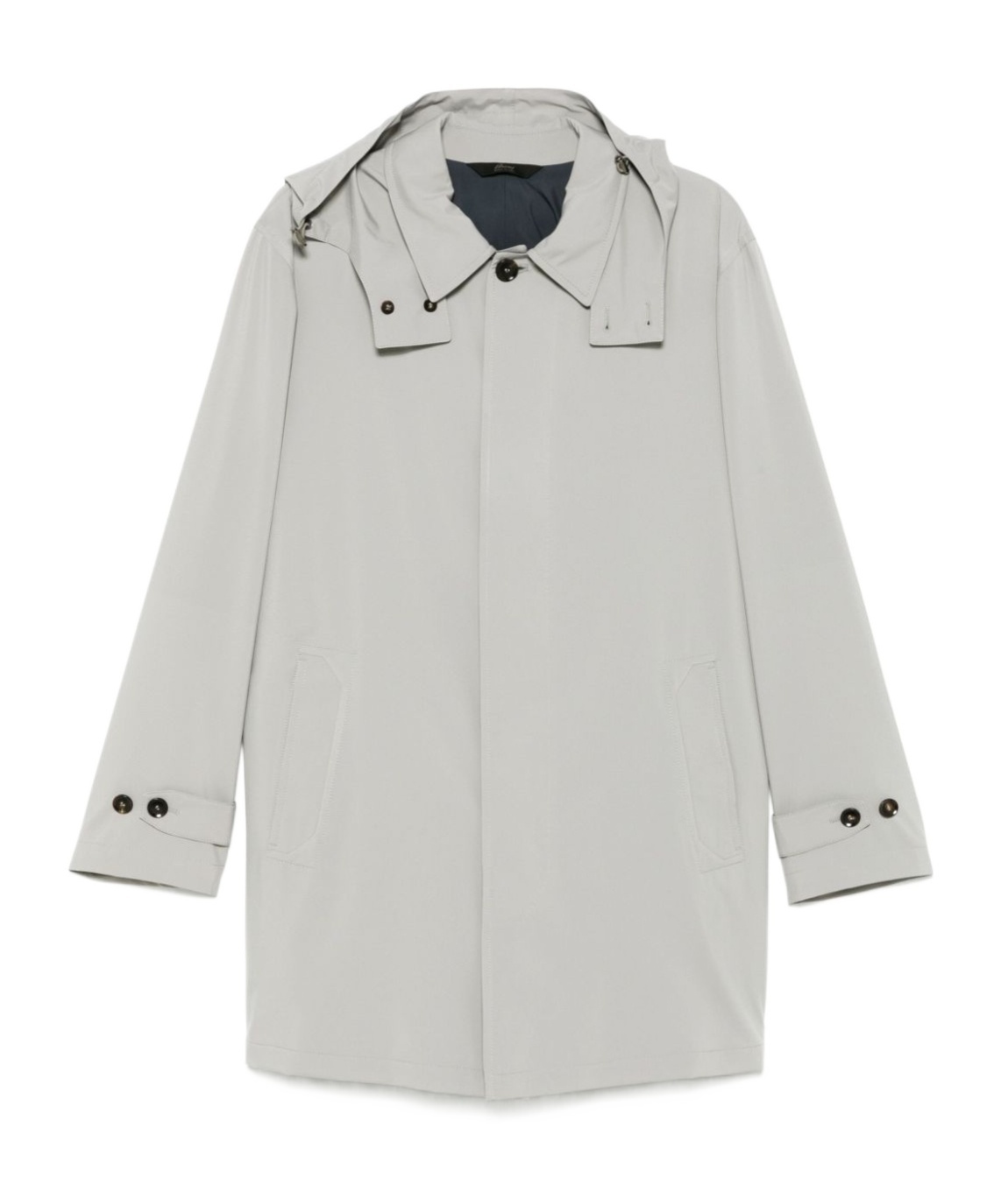 Brioni Trench Coat Parka In White