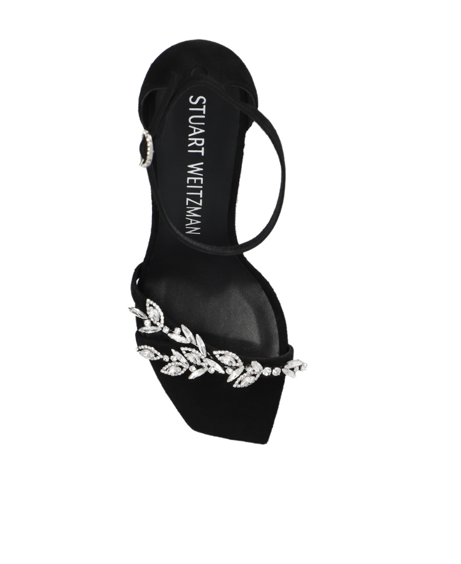 Stuart Weitzman Open-toed High-heeled Sandals In Black