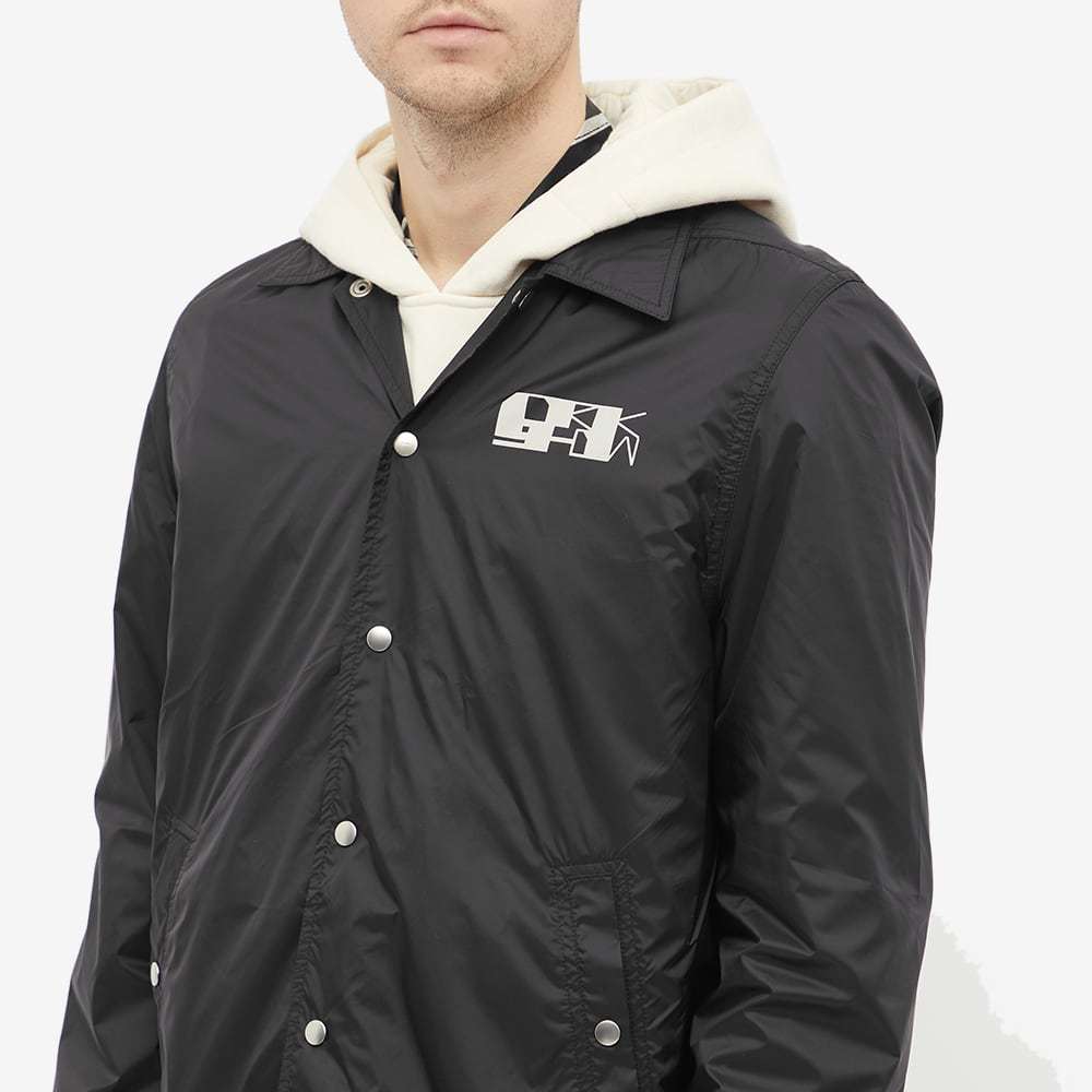 Rick Owens Drkshdw Logo-print Snap Front Jacket In Black