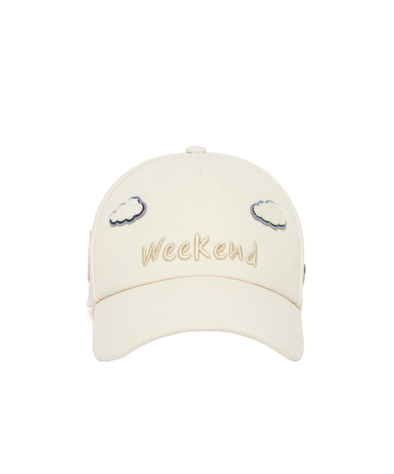 Weekend Max Mara Canvas Baseball Cap In White