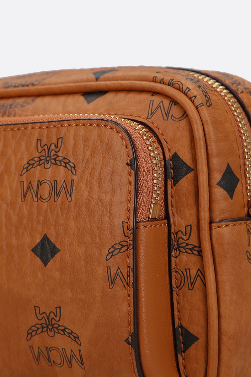 Mcm Visetos Crossbody Bag In Brown