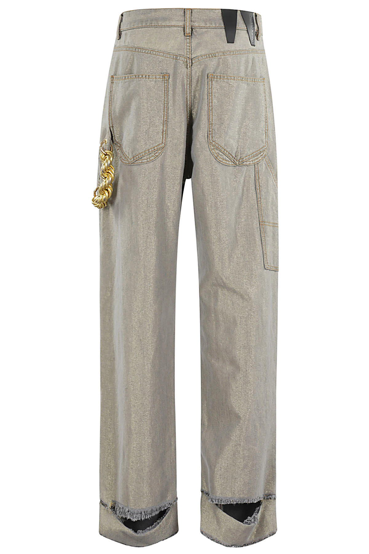Darkpark Lisa Lurex Jeans In Gray