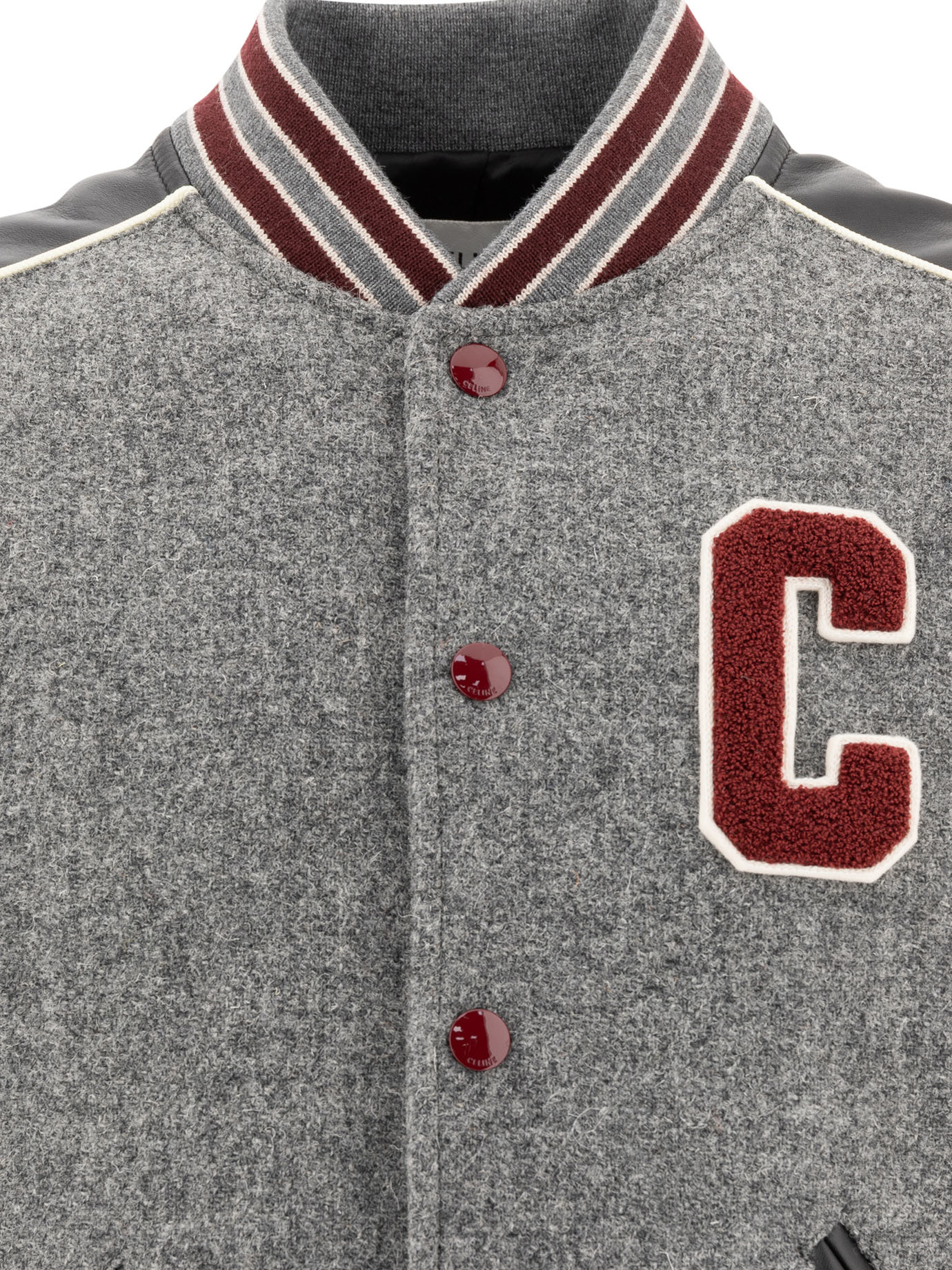 Celine Long-sleeved Casual Jacket In Gray