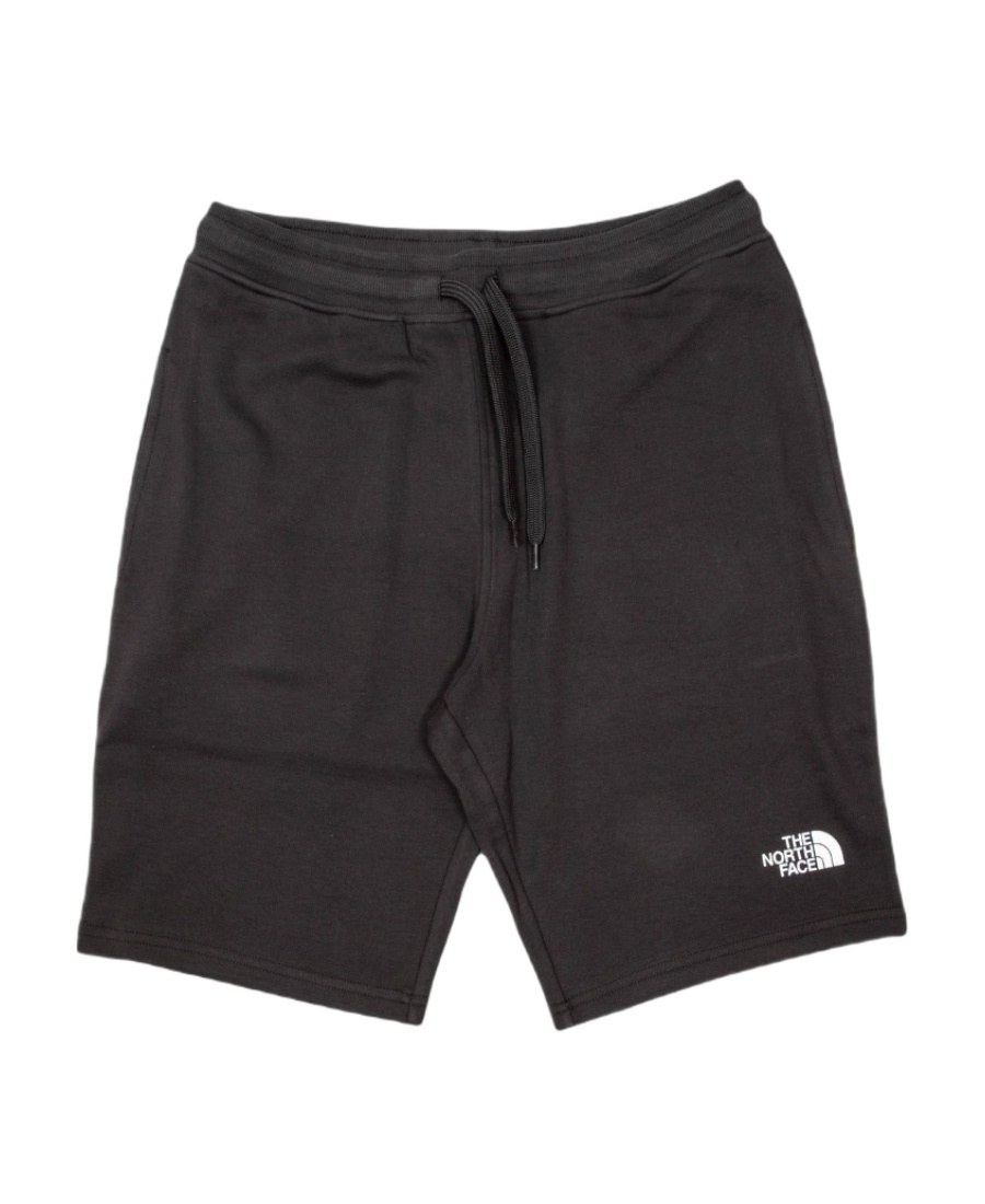 The North Face Logo Printed Drawstring Shorts In Black